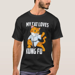 Classic My Cat Loves Kung Fu Ninja Karate Sahbumni T-Shirt