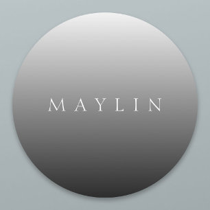 Classic Name or Word   Gradient Grey