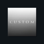 Classic Name or Word | Gradient Grey Canvas Print<br><div class="desc">Customizeable elegant lettering for a name,  surname or any other text.</div>