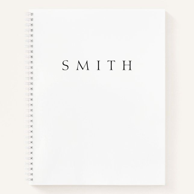 Classic Name (or word) Notebook (Front)