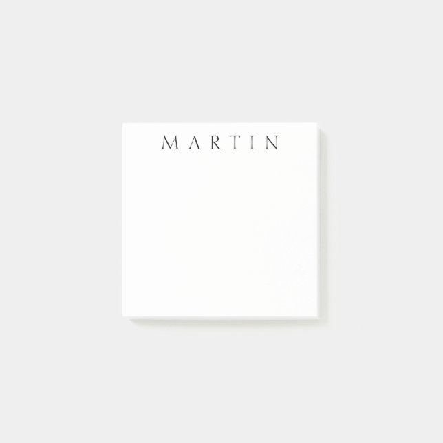Classic Name (or word) Post-it Notes (Front)