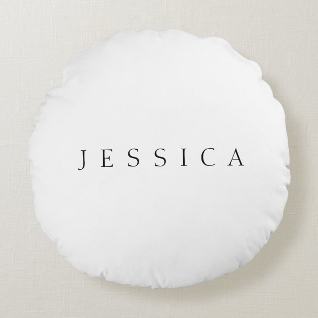 Classic Name (or word) Round Cushion (Front)