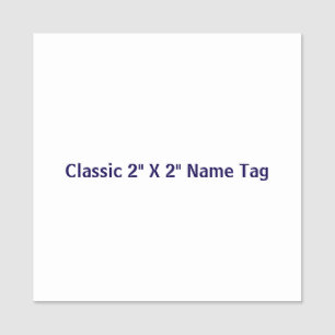 Classic Name Tag