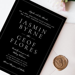 Classic Names   Premium Framed Wedding Invitation