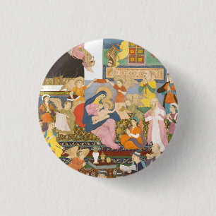 Classic Nativity Scene – Sacred Heritage Fine Art 3 Cm Round Badge