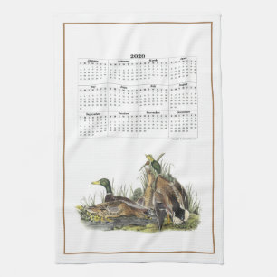 Classic Nature 2020 Calendar Kitchen Towel