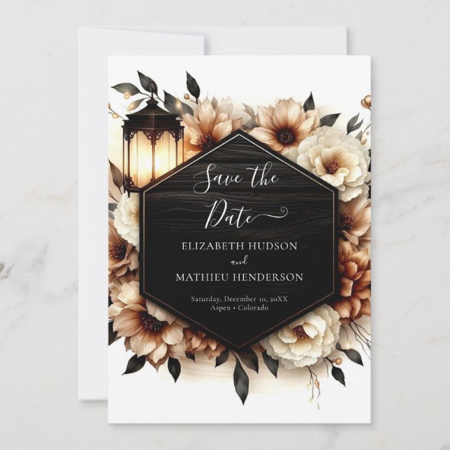 Classic Nature Rustic Wedding Save The Date (Front)