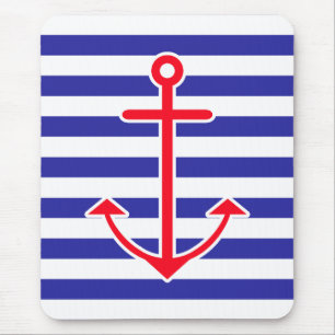 Classic Nautical Anchor Mouse Mat