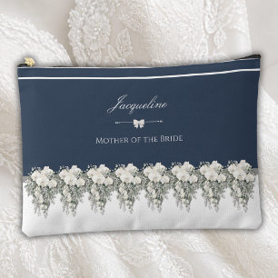 Classic Navy Blue Orchid Mother of the Bride Pouch