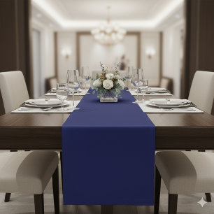 Classic Navy Blue Table Runner for Stylish Tables