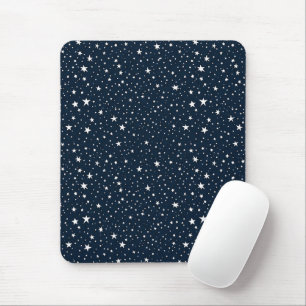 Classic Navy Blue & White Stars Seamless Patriotic Mouse Mat