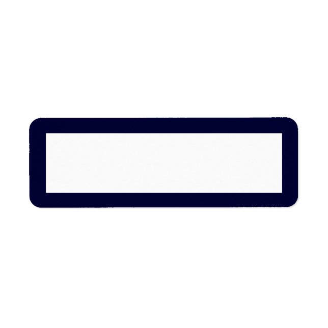 Classic Navy Return Address Label (Front)