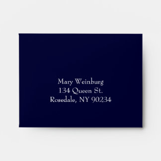 Classic Navy RSVP Envelope. Envelopes