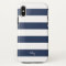 Classic Navy & White Stripe Personalised