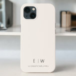 Classic Neutral Modern Minimalist Monogram Name<br><div class="desc">Elevate your smartphone with our Classic Elegant Modern Minimalist Monogram Name iPhone Case. This meticulously designed case combines timeless sophistication with contemporary minimalism. Crafted to perfection, it not only protects your device but also adds a touch of personalised style. The monogram and name customisation options make it uniquely yours, adding...</div>