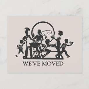 Classic New Home Moving Postcard