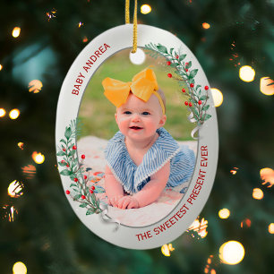 Classic Newborn 1st Christmas Grandpa  Ceramic Tree Decoration