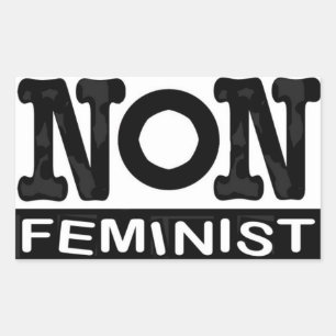 Classic non-feminist logo sticker