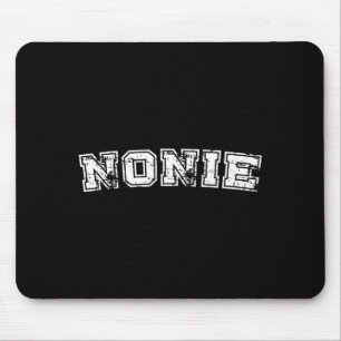 Classic nonie varsity college style graphic mouse mat