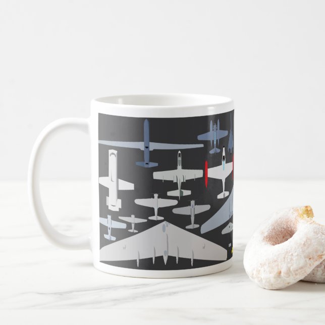 Classic Northrop Aircraft Mug (With Donut)