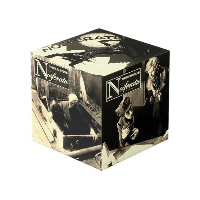 Classic Nosferatu Horror Film Cube  (Front Angled)