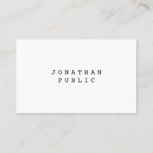 Classic Nostalgic Look Minimalist Elegant Template Business Card