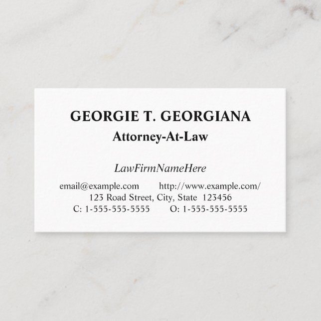 Classic, Nostalgic & Traditional Business Card (Front)