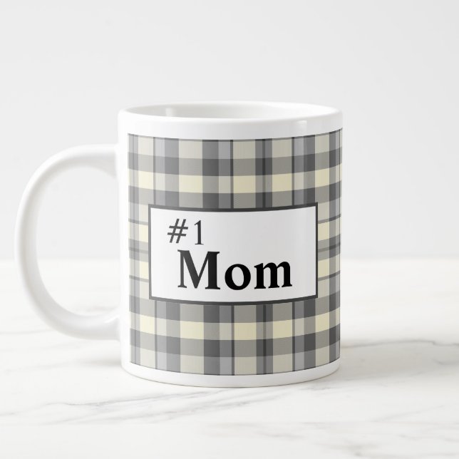 Classic Number One Mum Large Coffee Mug (Left)