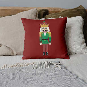 Classic Nutcracker Pillow Festive Decor