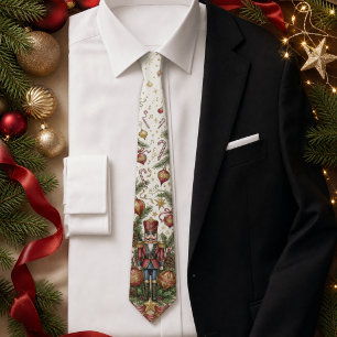 Classic Nutcracker Soldier Ballet Christmas Men's Tie