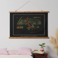 Classic Old Car Dashboard Steering Wheel