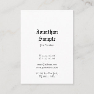 Classic Old English Text Nostalgic Template Cool Business Card