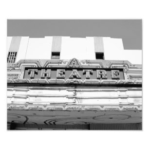 Classic Old Movie Theatre Marquee Photo Print