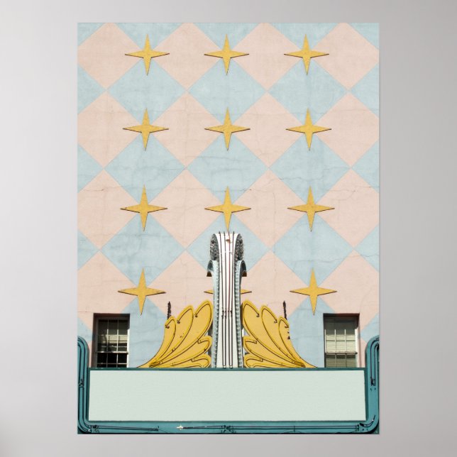 Classic Old Movie Theatre Marquee Poster (Front)