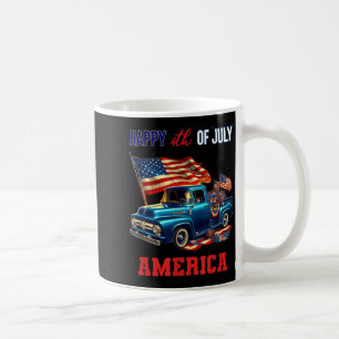 Classic Old Pickup Truck 4th of July Patriotic Coffee Mug