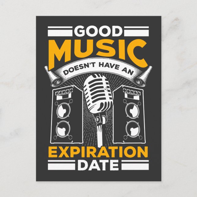 Classic Old Rock Music Lover Festival Concert Fan Postcard (Front)