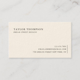 Classic Olive Aesthetic Business Card