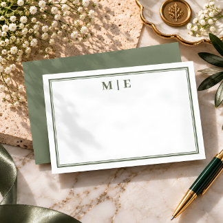 Classic Olive Green Professional Card
