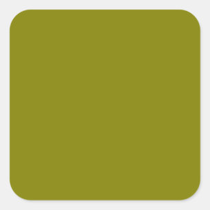 Classic Olive Green  Square Sticker