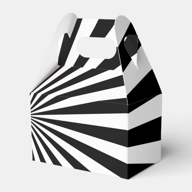 Classic Optical Burst Spinning Wheel Design Favour Box (Front Side)