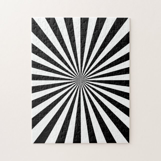 Classic Optical Burst Spinning Wheel Design Jigsaw Puzzle (Vertical)