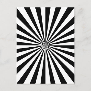 Classic Optical Burst Spinning Wheel Design Postcard