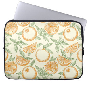 Classic Orange Fruit Pattern Laptop Sleeve