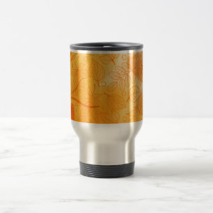 Classic orange leaves Fall/Autumn Travel Mug