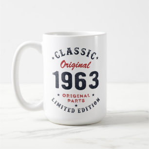Classic Original 1963 Original Parts Birthday Gift Coffee Mug