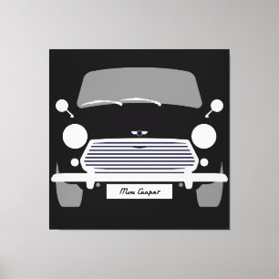 Classic original Black Austin Mini Cooper Canvas Print