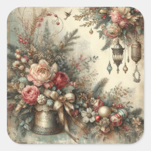 Classic Ornate Christmas Stickers