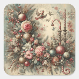 Classic Ornate Christmas Stickers