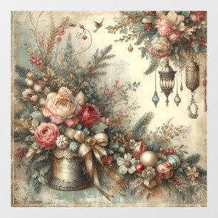 Classic Ornate Christmas Window Cling
