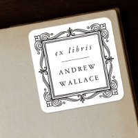 Classic Ornate Ex Libris Bookplate Stickers Custom